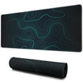 thumbnail image 1 of Green Solid Line and Dotted Line Mountain Topographic Maps pad Mousewaterproofnon Slip Line Series for Office Home Work GamingmousepadRubber Base Mousepad with Stitched Edges 31.5x11.8inches, 1 of 7