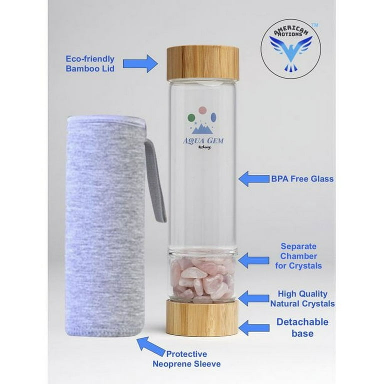 600ml Quartz Elixir Healing Slim Crystal Water Bottle Gift - Buy Elixir  Bottle,Slim Water Bottle,Quartz Bottle Product on