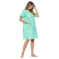 thumbnail image 4 of Casual Nights Women's Snap front House Dress Short Sleeve Woven Duster Housecoat Lounger Sleep Dress, 4 of 5