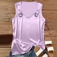thumbnail image 5 of HBGVBA Satin Tank Tops for Women,Plus Size Summer Tops,Solid Color V-Neck Spaghetti Strap Casual Tank Tops, 5 of 5