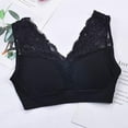 thumbnail image 3 of Bigersell Women Bra Sale Push up Bras for Women Soft Bra Style R4082 V-Neck Back-Smoothing Bras Pull-On Bra Closure Women's Plus Size Wireless Push up Bras Black M, 3 of 6