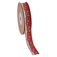 thumbnail image 5 of 8 Yard Christmas Ribbon Wrapping Ribbon for Gift Box Bouquets Greeting Cards Red Tree, 5 of 8