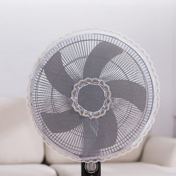 WHAMVOX 2pcs Collapsible Fan Guard Net Fan Filter Cover Anti-pinch Mesh Fan Net