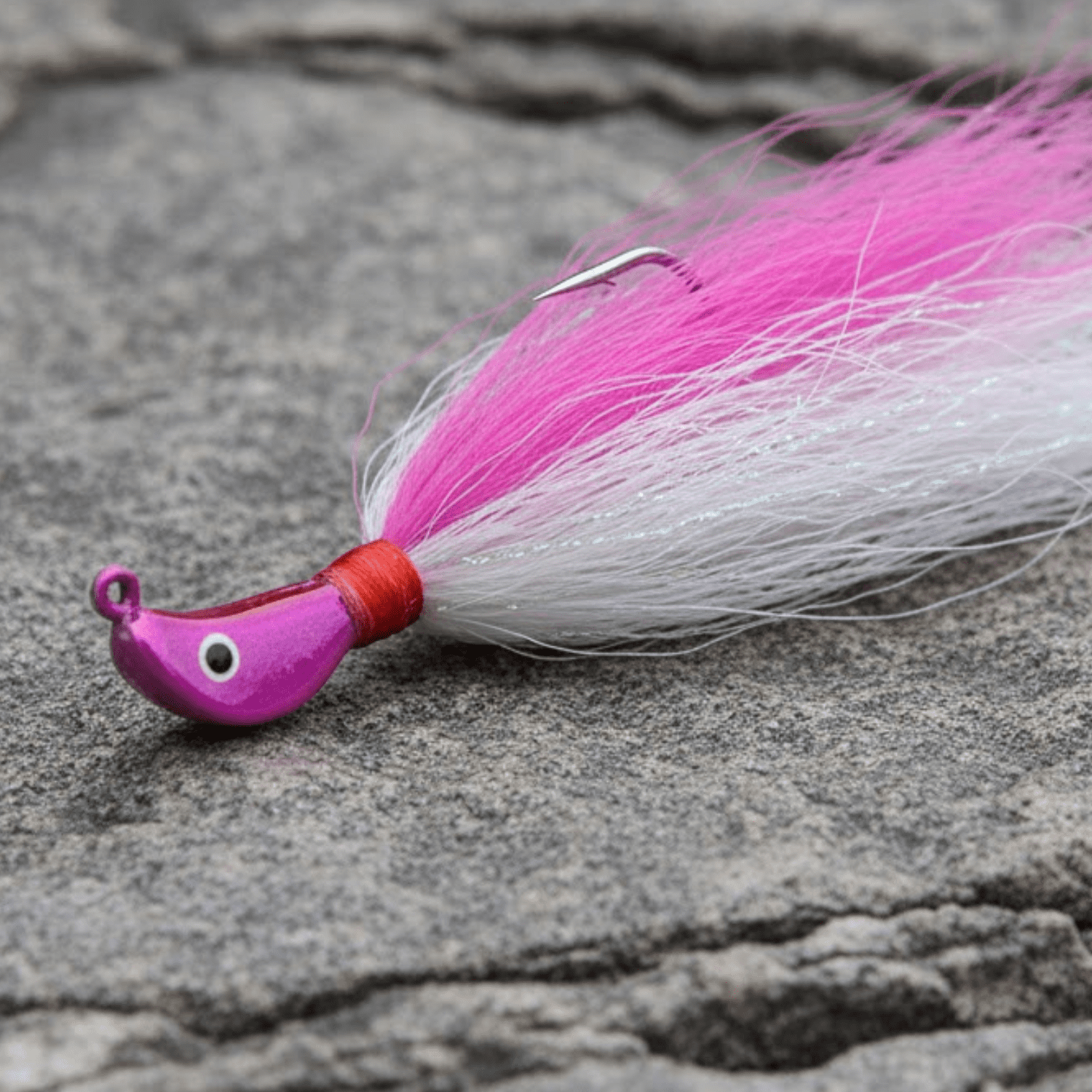 Buccaneer Saltwater Skimmer Jig Fishing Lure 1/2 oz Pink and White