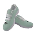 thumbnail image 2 of COEQINE Women Sneakers Running Walking Shoes White Sole Fashion Tennis Shoes for Travel Casual Breathable Mesh Trainers Footwear, Cute Panda Green, 2 of 7