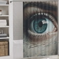 thumbnail image 3 of Eyes Combined with Flowers Shower Curtain Cloth Fabric Bathroom Decor with Hooks, 3 of 8