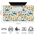 thumbnail image 5 of Long Mouse Pads for Desk,Colorful Dinosaurs Palm Trees Pattern Desk Mats on Top Of Desks, Desk Mouse Pad Extra Large with 3mm Non-Slip Base and Stitched Edge for Gaming,Office,Work,Home 47.3"x23.6", 5 of 6