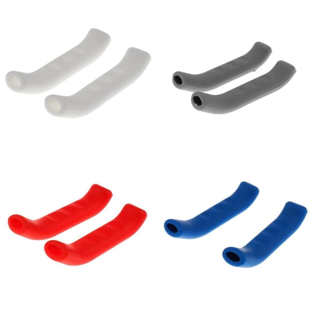 Cubiertas de Palanca de Freno de Bicicleta kusrkot 4 Pares Silicona Gris