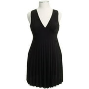 Women's Plus Sleeveless V-Neck Dress