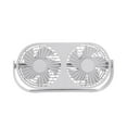 thumbnail image 1 of Grey Usb Aromatherapy Fan Double Head Double Leaf Desktop Plug In For Student #S42Nc, 1 of 9