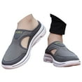 thumbnail image 2 of Daolelai Couple Men and Women Summer Mesh Half-Slippers Casual Shoes Breathable Sandals One-Step -On Closed-Toe Slippers, 2 of 9