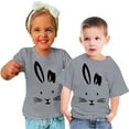 thumbnail image 2 of Tdoqot Easter Shirts for Girls Boys- Cute Short Sleeve Kids Clothes Crewneck T Shirt Gray Size 7 Years, 2 of 5