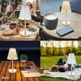 thumbnail image 3 of Neoglint Cordless Touch Table Lamps with Crystal Glass, 3 Colors & Stepless Dimmable LED Bedside Lamp for Bedroom Living Room, 3 of 8