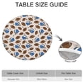 thumbnail image 6 of Beige Background Football Helmets Pattern Round Fitted Tablecloth with Elastic Edge,Dining Table Cover Waterproof,Outdoor Round Tablecloth for Camping,Dining,Indoor and Outdoor, 6 of 7