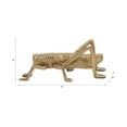 thumbnail image 4 of Grasshopper Figurine Home  Sculpture for Bathroom Decor - Modern Display for Office, Shelf and Coffee Table Styling - Metal Accent Ornament in Boho Style for Console, Mantel, and Tabletop - 6", Gold, 4 of 11