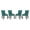 Teal, variant on Modway Marquis Dining Chair Fabric Set of 4 in Beige