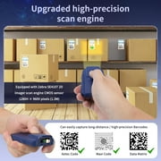 NETUM Bluetooth 2D Barcode Scanner, 3-in-1 Wireless Portable QR Bar Code Reader Work with Tablet Smart Phone for Warehouse Inventory POS-E950 (Blue)