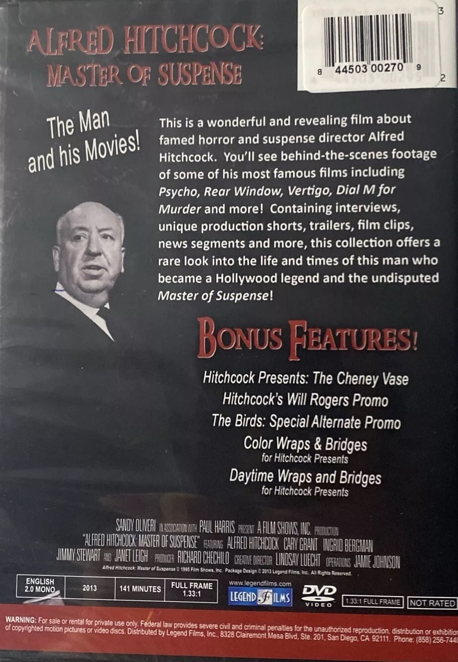 (未使用･未開封品)Talk With Hitchcock: Alfred Hitchcock [DVD] 81F9if1pGPL._UF350,350_QL50_.jpg