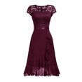 thumbnail image 1 of Fankiway Robe Vintage en Dentelle à Manches Courtes pour Femmes Robe de Cocktail Robes Grande Taille en Solde Robes d'Été pour Femmes Manches Courtes, 1 of 5