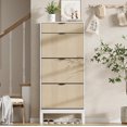 thumbnail image 2 of Qinaqin Shoe Almacenamiento Gabinete Three Vuelco Top Cajones Ajustable Shelves para 18 24 Pairs Space Saving Narrow de Profundidadsign Entryway cm Alturaallway Front Puerta, 2 of 7
