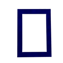 Suede Texture Photo Mat - Royal Blue 12x16 for 8x10 Photos - Fits 12x16 Frame