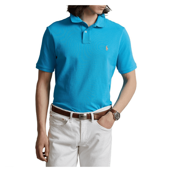 Polo Ralph Lauren Men's, Classic Fit Mesh Polo Shirt, Blue, M
