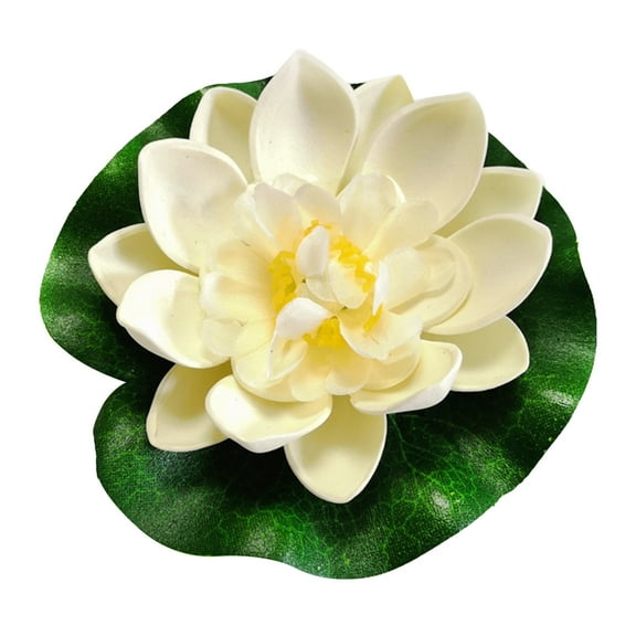 Artificial Lily Pads Floating Foam Flowers for Garden Pool Fish Tank Decor
