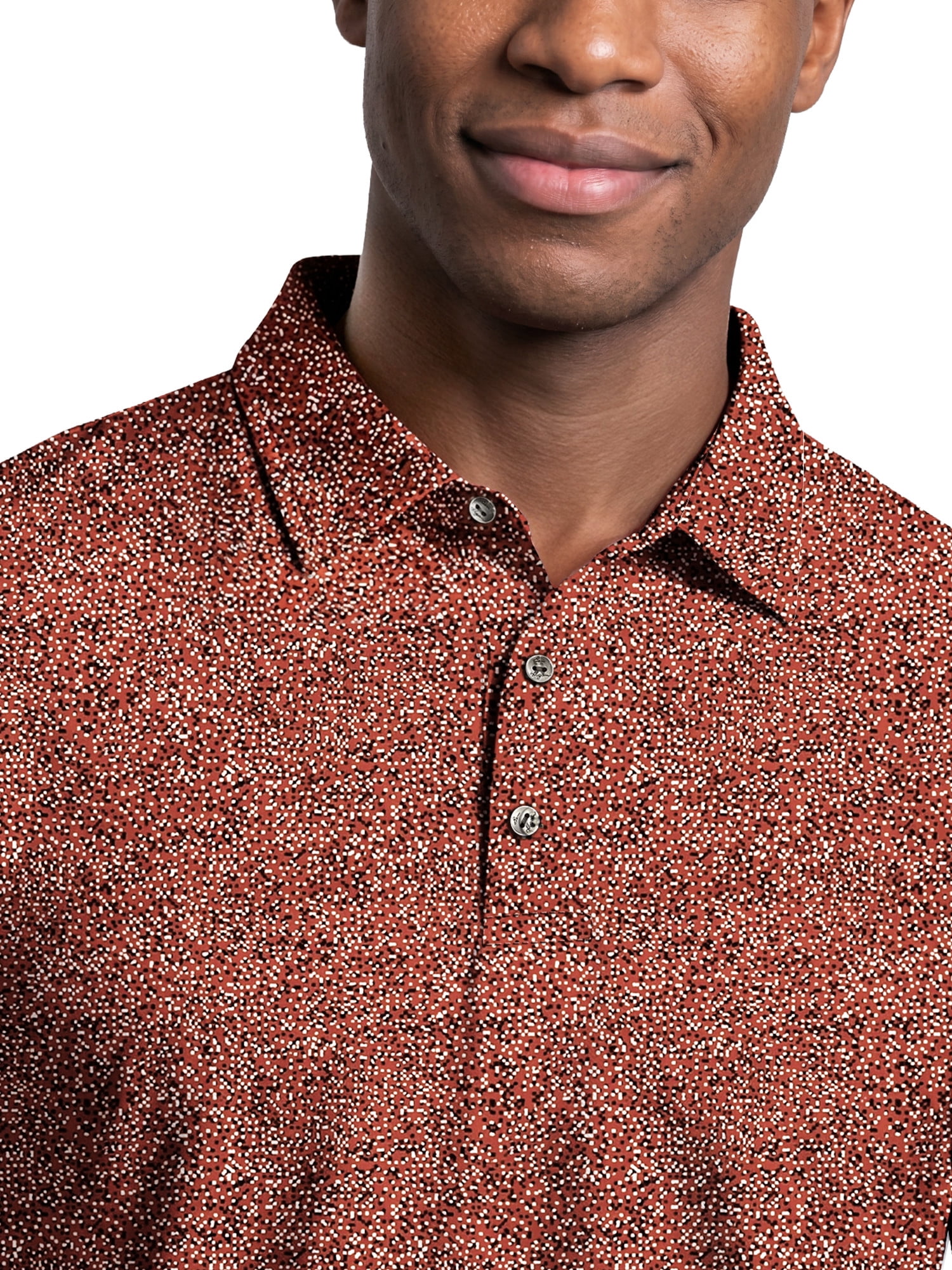 Ben Hogan Performance Men’s & Big Men's All-Over Micro-Confetti Short Sleeve Golf Polo Shirt, Sizes S-4XLT