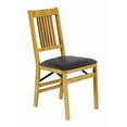 thumbnail image 1 of True Mission Folding Chair in Warm Oak Finish - Set of 2, 1 of 2
