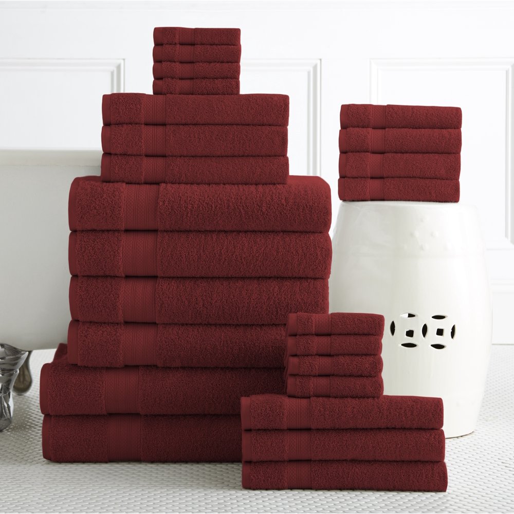 Addy Home Best Value 24PC Bath Towel Set (2 Sheets, 4 Bath, 6 Hand, 4