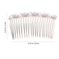 thumbnail image 3 of 2pcs Bridal Side Hair Combs Rhinestone Hair Combs Wedding Bride Hair Accessory Head Jewelry, 3 of 8