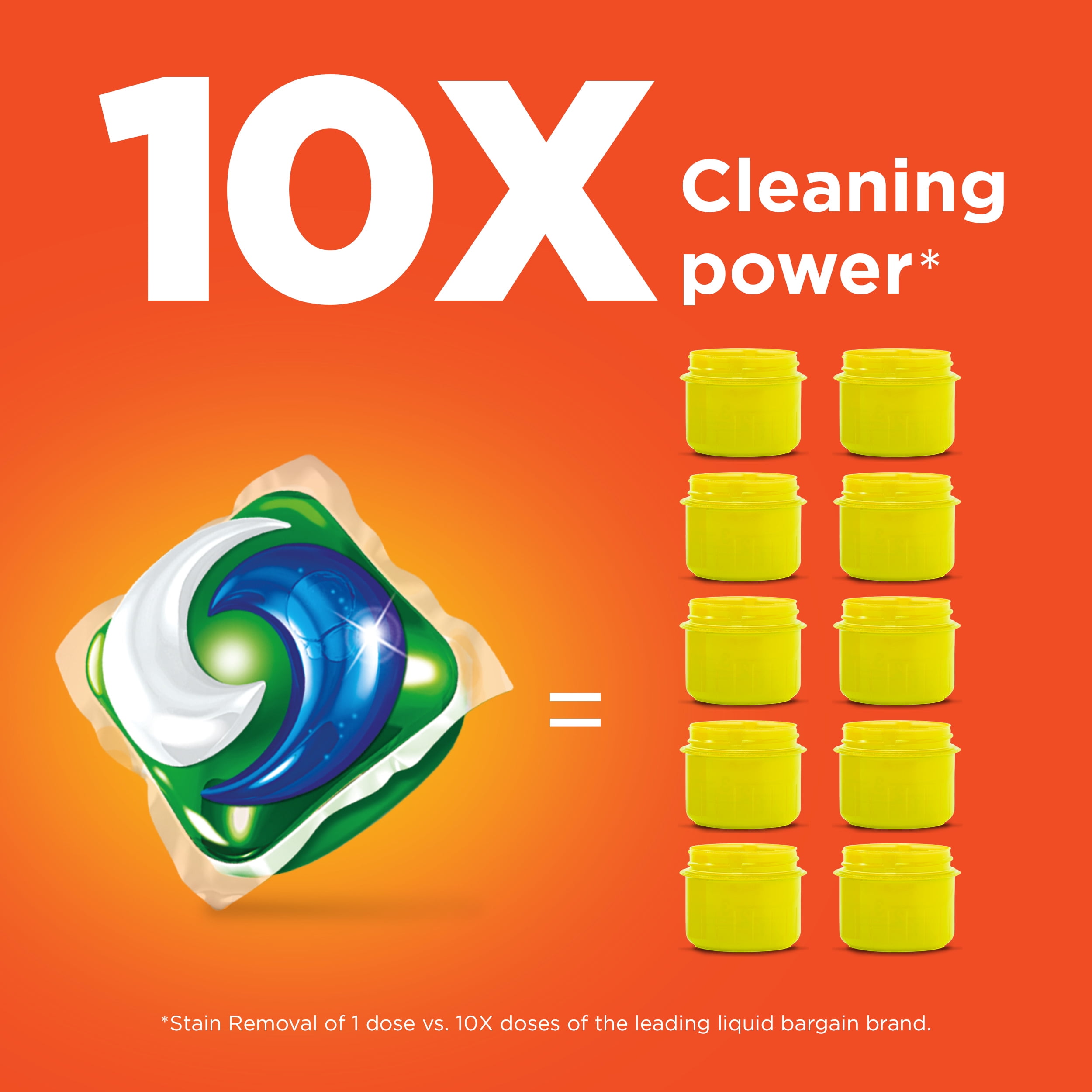 Tide PODS with OXI, Liquid Laundry Detergent Pacs, 61 count