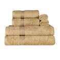 thumbnail image 2 of BNM Egyptian Cotton Luxury 6 Piece Towel Set, Toast, 2 of 5