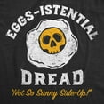 thumbnail image 2 of Mens Funny T Shirts Eggs Istential Dread Sarcastic Food Graphic Novelty Tee for Men Graphic Tees, 2 of 9