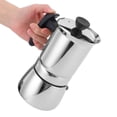 thumbnail image 5 of Stainless Steel Moka Pot Portable Coffee Maker Brewing Coffee Machine Coffee Machine Maker for Home Office[200ml], 5 of 5
