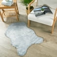 thumbnail image 6 of Home Soft Things Faux Fur Rug - Vapor Blue - 24" x 36", 6 of 9
