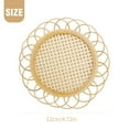 thumbnail image 3 of 4 Pcs Natural Handmade Rattan Coasters, Stylish Minimalist Bohemian Decor, Ideal for Living Room, Kitchen, and Bedroom Accessories, 3 of 7