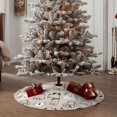 thumbnail image 5 of Salouo Puppy Christmas Tree Skirt 36" Farmhouse Christmas Decorations Snowman Xmas Tree Skirt Tree Mat for Holiday Party Decor, 5 of 8