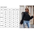 thumbnail image 4 of Womens Sweaters Pullover Oversized Deep V Neck Off Shoulder Tops Long Sleeves Loose Knit Sweater, 4 of 6