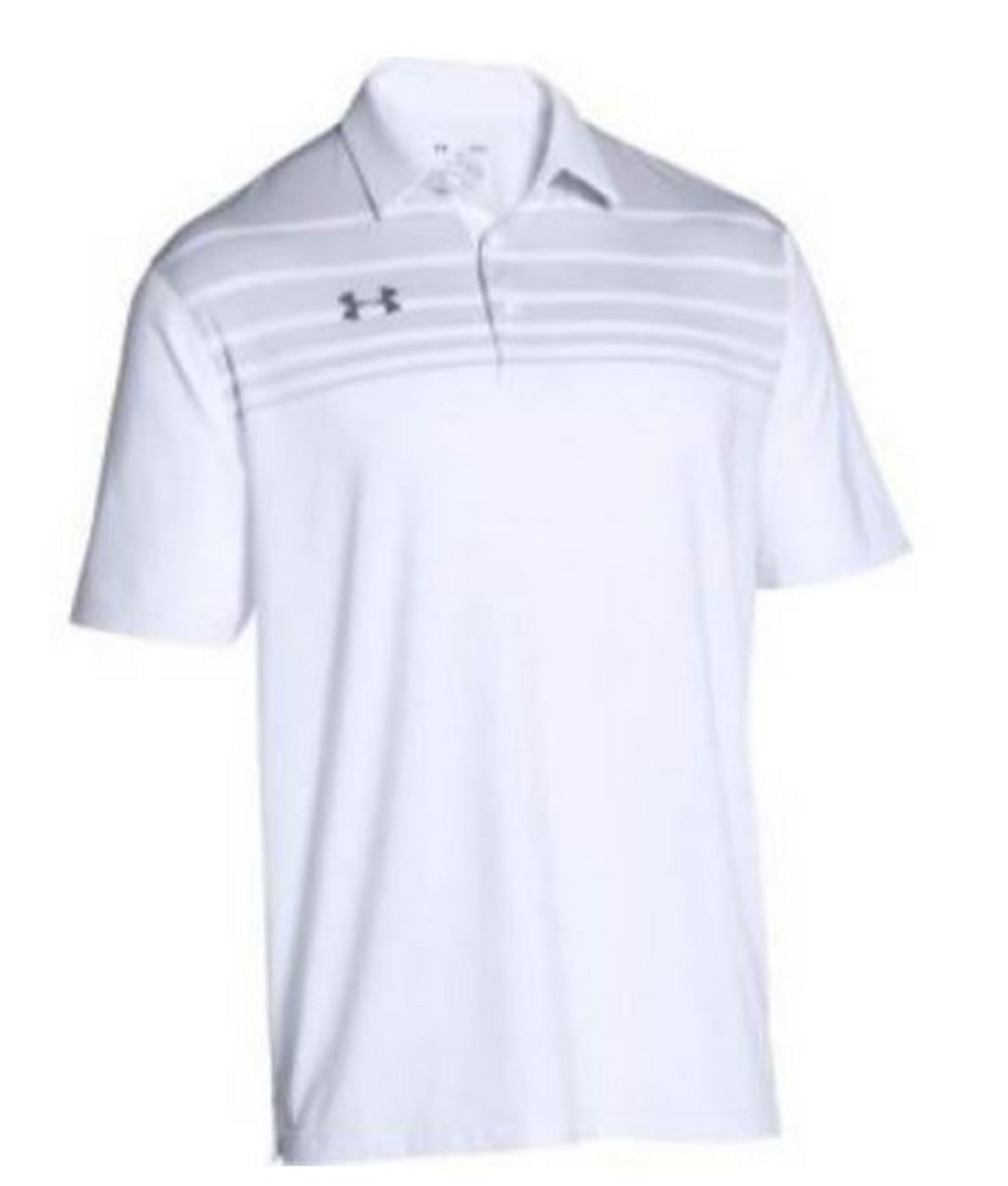 white under armour golf shirt