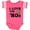Football Pink and White, variant on Inktastic I Love the '80s-musical Notes Boys or Girls Baby Bodysuit