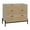 Light Oak/Black, variant on Nathan James Andrew 3-Drawer Rattan Dresser or Boheminan Living Room Storage Cabinet with Natural Rattan Accent and Metal Legs, Light Oak/Black