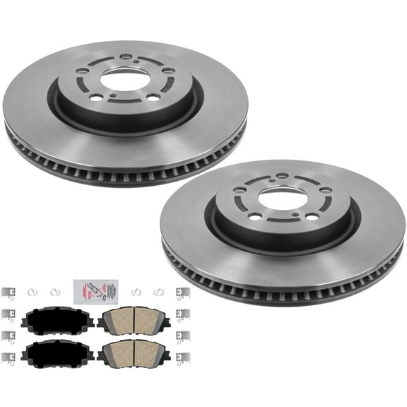 Front High Carbon Disc Brake Rotors Ceramic Brake Pads For Lexus ES250 2021-2023