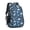 Dinosaur and Palm, variant on DarkBlue Dinosaurs with Shapes Pattern Cute School Backpack Bag with Padded Back and Adjustable Shoulder Straps 16.9 X 12.6 X 5.9 Inches