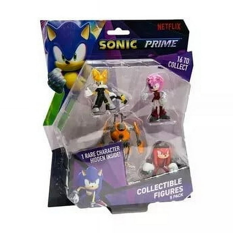 Lansay Sonic Prime Set De 4 Figuras Articuladas De 7.5 Cm, Personajes De Dibujos Animados Y Videojuegos, Colección De 16 Figuras, Juguete Para Niños A Partir De 8 Años, Regalo Para Fans De Sonic
