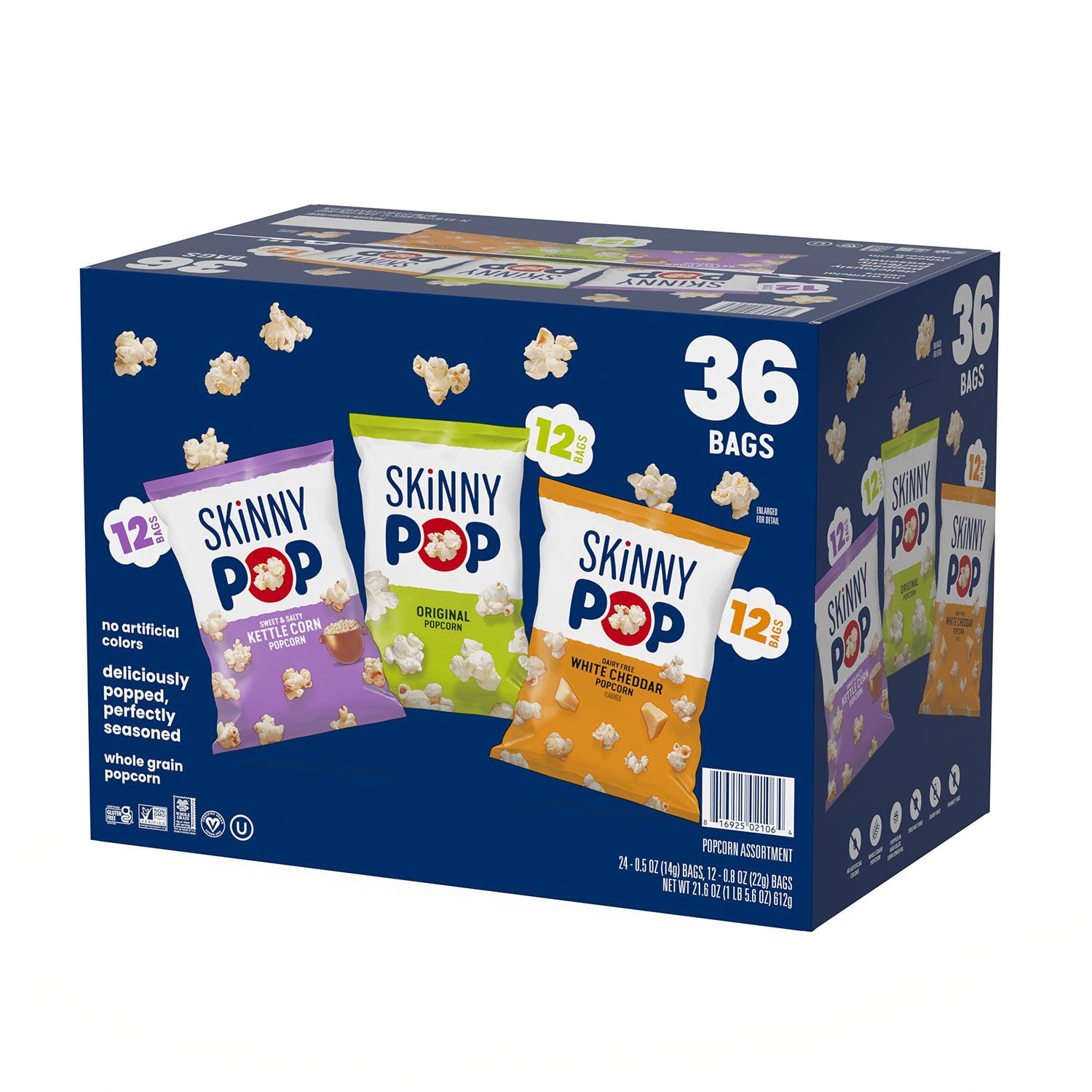 SkinnyPop Popcorn Variety Snack Pack (36 pk.)