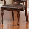 thumbnail image 6 of Furniture of America Simmons Wood Dining Arm Chair in Brown Cherry (Set of 2), 6 of 6