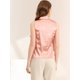 thumbnail image 5 of Allegra K Camisa De Carrera Elegante Con Cuello Sin Mangas De Satén Para Mujer Oro rosa S Unique Bargains Camisa, 5 of 6