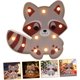 thumbnail image 5 of Lámpara de lobo, lámpara de modelado de mapache pequeño, bombilla Led para bebé, decoración de guardería para niña de PVC, 5 of 5