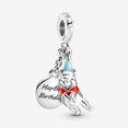 thumbnail image 1 of pulseras plata plateada pandora charm pantalones rojos de mickey mouse charms cuentas mujeres joyería de regalo de moda Gao Jiahui unisex, 1 of 2